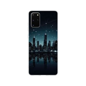 City Skyline Night Constellations Phone Case - Flexi case, Samsung - Galaxy S20 Plus