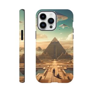 Sci-Fi Futuristic Egypt Phone Case - Tough case, Apple - iPhone 14 Pro Max