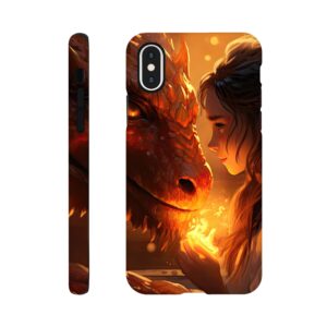 Magical Friendship – Girl and Dragon – Phone Case - Tough case, Apple - iPhone XS