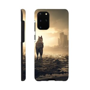 Lone Wolf Post-Apocalyptic World Phone Case - Tough case, Samsung - Galaxy S20 Plus