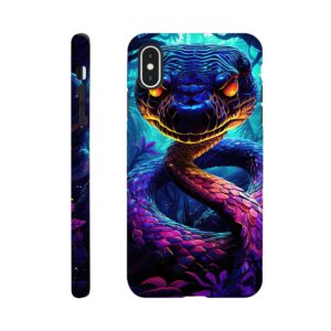 Psychedelic Snake Ultraviolet Colors Phone Case - Tough case, Apple - iPhone XS Max