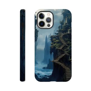 Cliffside Kingdom Landscape Phone Case - Tough case, Apple - iPhone 12 Pro Max