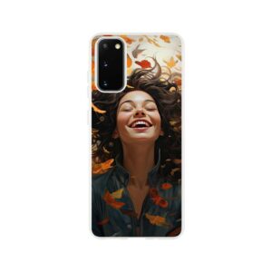 Pure Happiness Joyful Girl Phone Case - Flexi case, Samsung - Galaxy S20