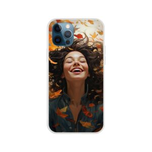 Pure Happiness Joyful Girl Phone Case - Flexi case, Apple - iPhone 12 Pro