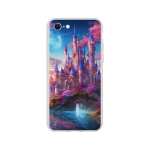 Colorful Fairy Tale Castle Phone Case - Flexi case, Apple - iPhone SE