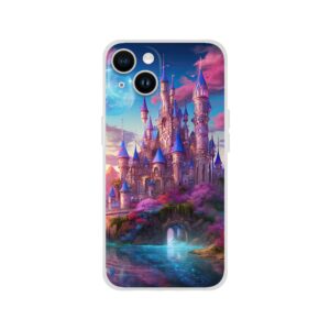 Colorful Fairy Tale Castle Phone Case - Flexi case, Apple - iPhone 14