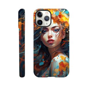 Girl Painted in Color Phone Case - Tough case, Apple - iPhone 11 Pro