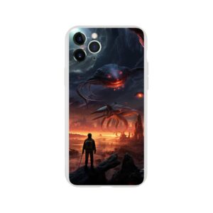 There Be Monsters Sci-fi Phone Case - Flexi case, Apple - iPhone 11 Pro