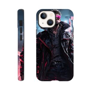 Cool Cyberpunk Dude Phone Case - Tough case, Apple - iPhone 13 Mini