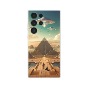 Sci-Fi Futuristic Egypt Phone Case - Flexi case, Samsung - Galaxy S23 Ultra
