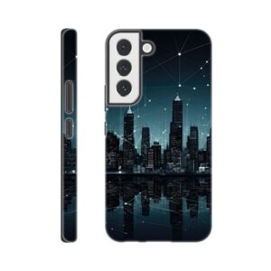 City Skyline Night Constellations Phone Case - Tough case, Samsung - Galaxy S22