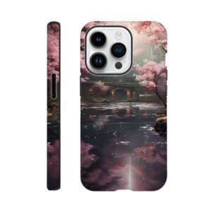 Secret Cherry Blossom Temple Phone Case - Tough case, Apple - iPhone 14 Pro