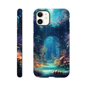 Underwater Paradise Ocean Phone Case - Tough case, Apple - iPhone 11