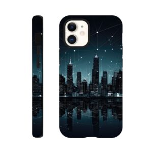 City Skyline Night Constellations Phone Case - Tough case, Apple - iPhone 12 Mini