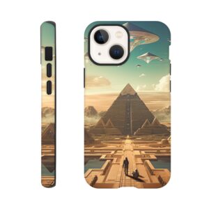 Sci-Fi Futuristic Egypt Phone Case - Tough case, Apple - iPhone 13 Mini