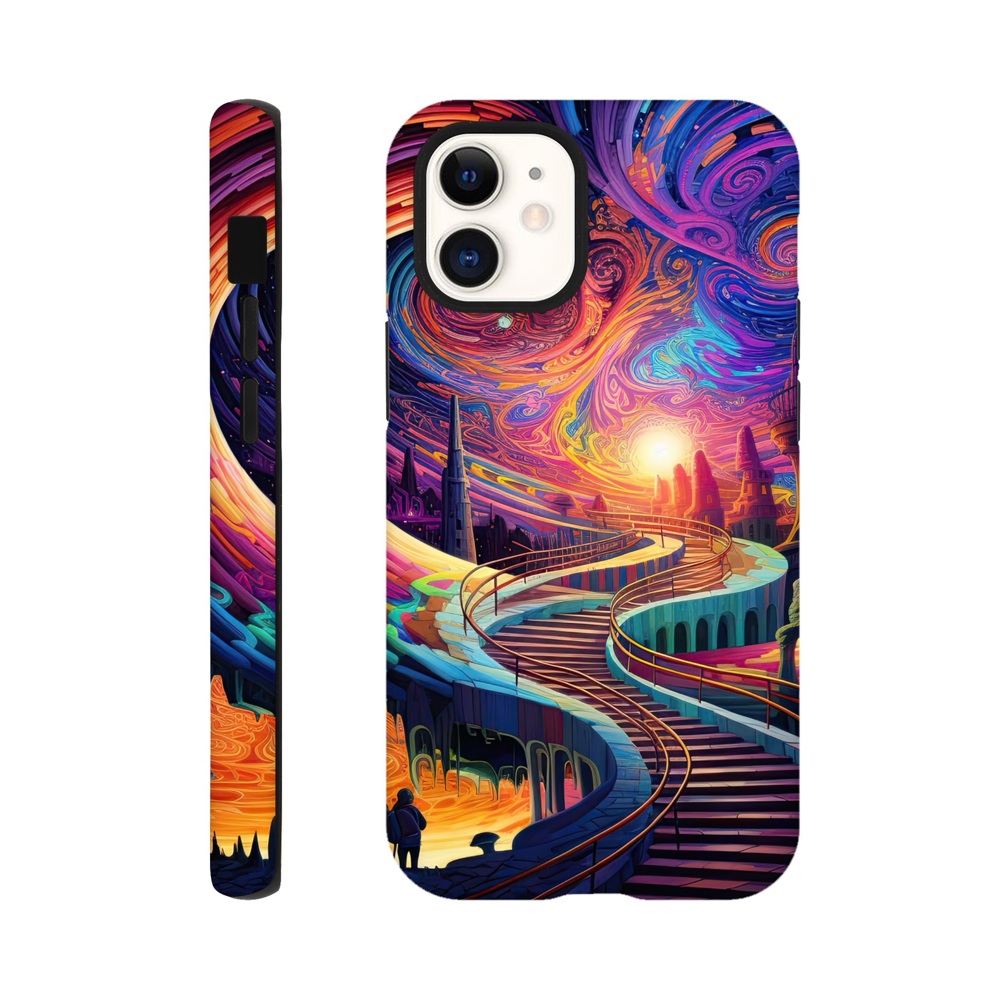 Trippy Colorful Adventure Phone Case – Tough case, Apple – iPhone 12 Mini
