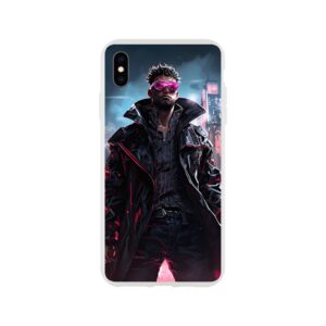 Cool Cyberpunk Dude Phone Case - Flexi case, Apple - iPhone XS Max