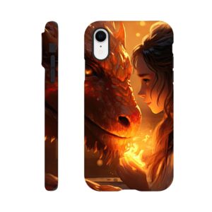 Magical Friendship – Girl and Dragon – Phone Case - Tough case, Apple - iPhone XR