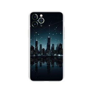 City Skyline Night Constellations Phone Case - Flexi case, Apple - iPhone 11 Pro