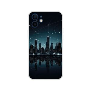 City Skyline Night Constellations Phone Case - Flexi case, Apple - iPhone 12 Mini