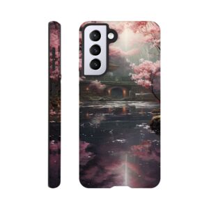 Secret Cherry Blossom Temple Phone Case - Tough case, Samsung - Galaxy S21