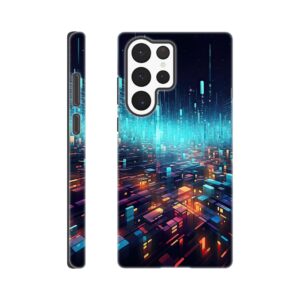 High Speed Data Abstract Phone Case - Tough case, Samsung - Galaxy S22 Ultra