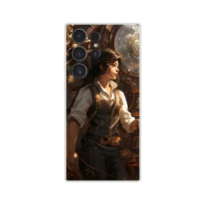 Steampunk Princess Fantasy Phone Case - Flexi case, Samsung - Galaxy S23 Ultra