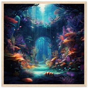 Underwater Paradise Ocean Framed Print