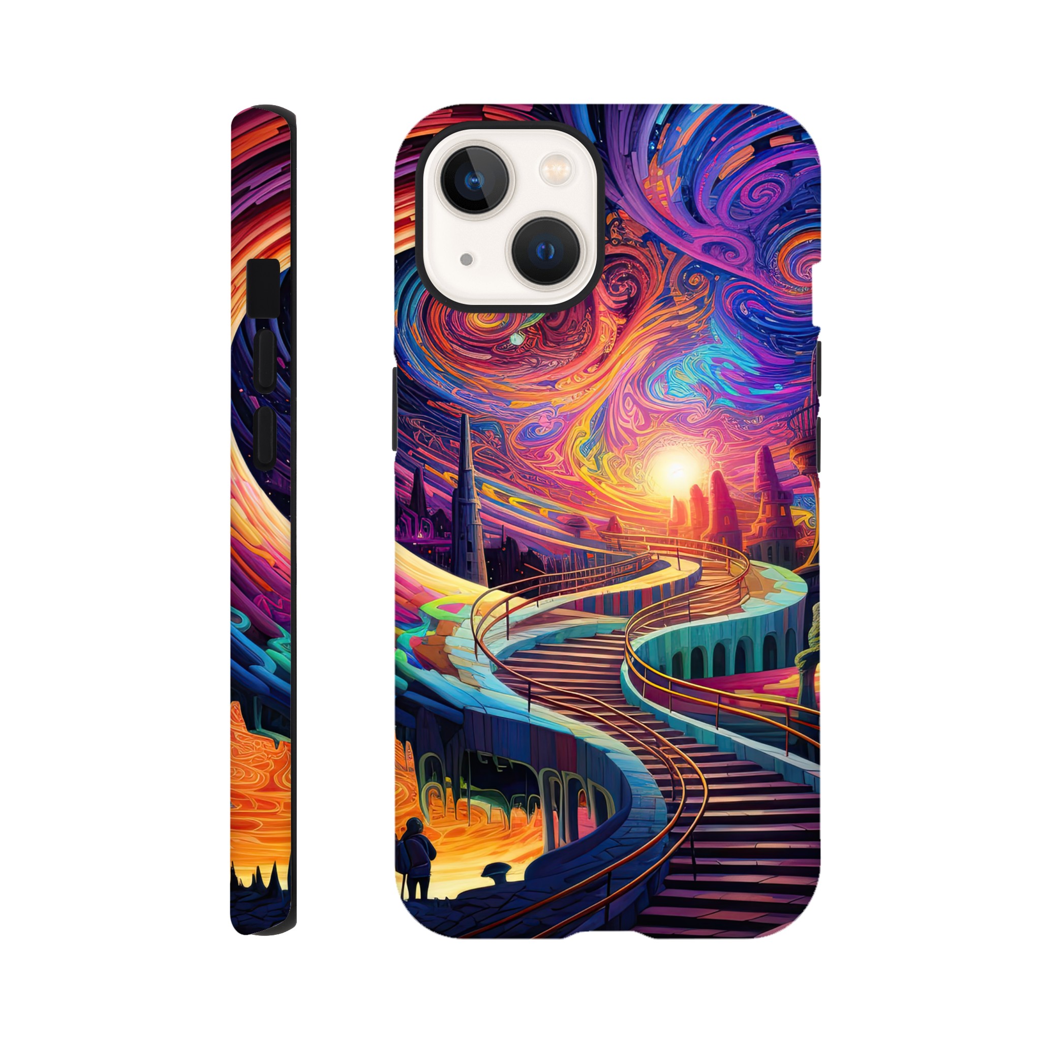 Trippy Colorful Adventure Phone Case – Tough case, Apple – iPhone 13
