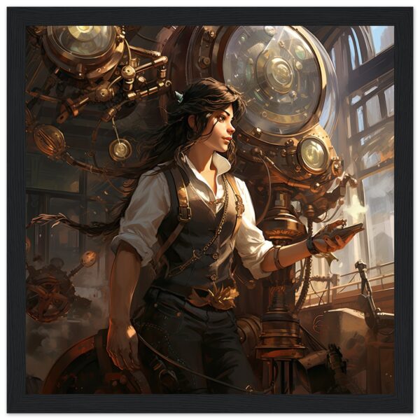 Steampunk Princess Fantasy Framed Print