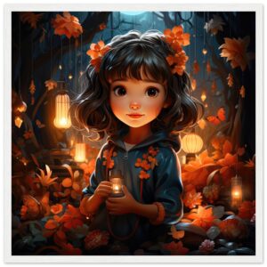Enchanted World – Girl – Framed Print