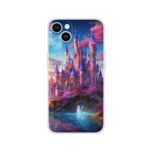 Colorful Fairy Tale Castle Phone Case - Flexi case, Apple - iPhone 14 Plus