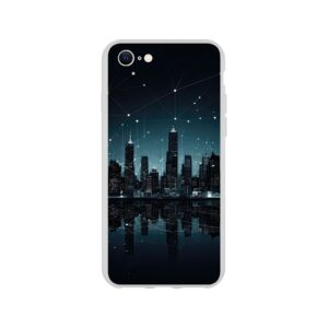 City Skyline Night Constellations Phone Case - Flexi case, Apple - iPhone SE