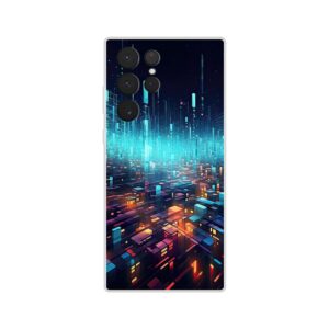 High Speed Data Abstract Phone Case - Flexi case, Samsung - Galaxy S22 Ultra