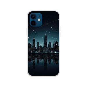 City Skyline Night Constellations Phone Case - Flexi case, Apple - iPhone 12