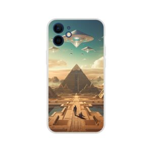 Sci-Fi Futuristic Egypt Phone Case - Flexi case, Apple - iPhone 12 Mini