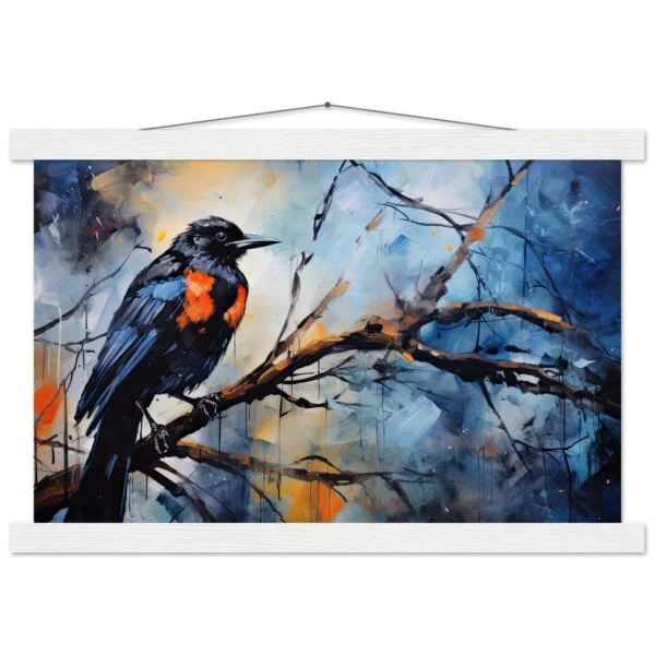 Bird Watercolor Painting Abstract Hanging Print