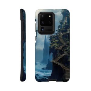 Cliffside Kingdom Landscape Phone Case - Tough case, Samsung - Galaxy S20 Ultra