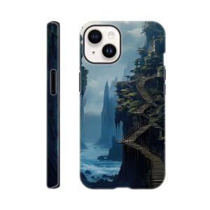 Cliffside Kingdom Landscape Phone Case - Tough case, Apple - iPhone 14
