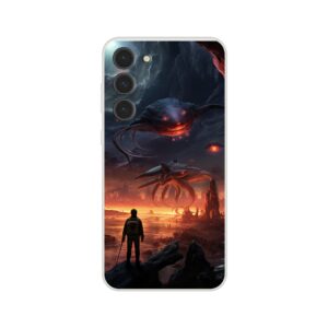 There Be Monsters Sci-fi Phone Case - Flexi case, Samsung - Galaxy S23 Plus