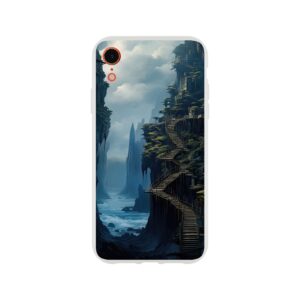 Cliffside Kingdom Landscape Phone Case - Flexi case, Apple - iPhone XR