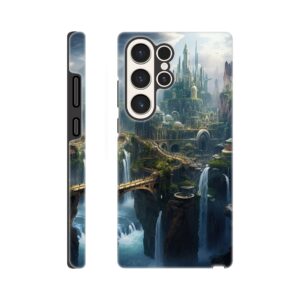 Elven Kingdom Fantasy Landscape Phone Case - Tough case, Samsung - Galaxy S23 Ultra