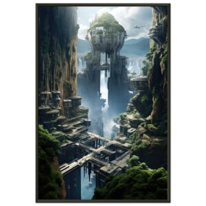 Sci-Fi Concept World Framed Print