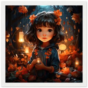 Enchanted World – Girl – Framed Print