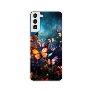 Butterflies of Light Colorful Phone Case - Flexi case, Samsung - Galaxy S21 Plus