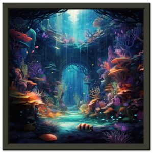 Underwater Paradise Ocean Framed Print