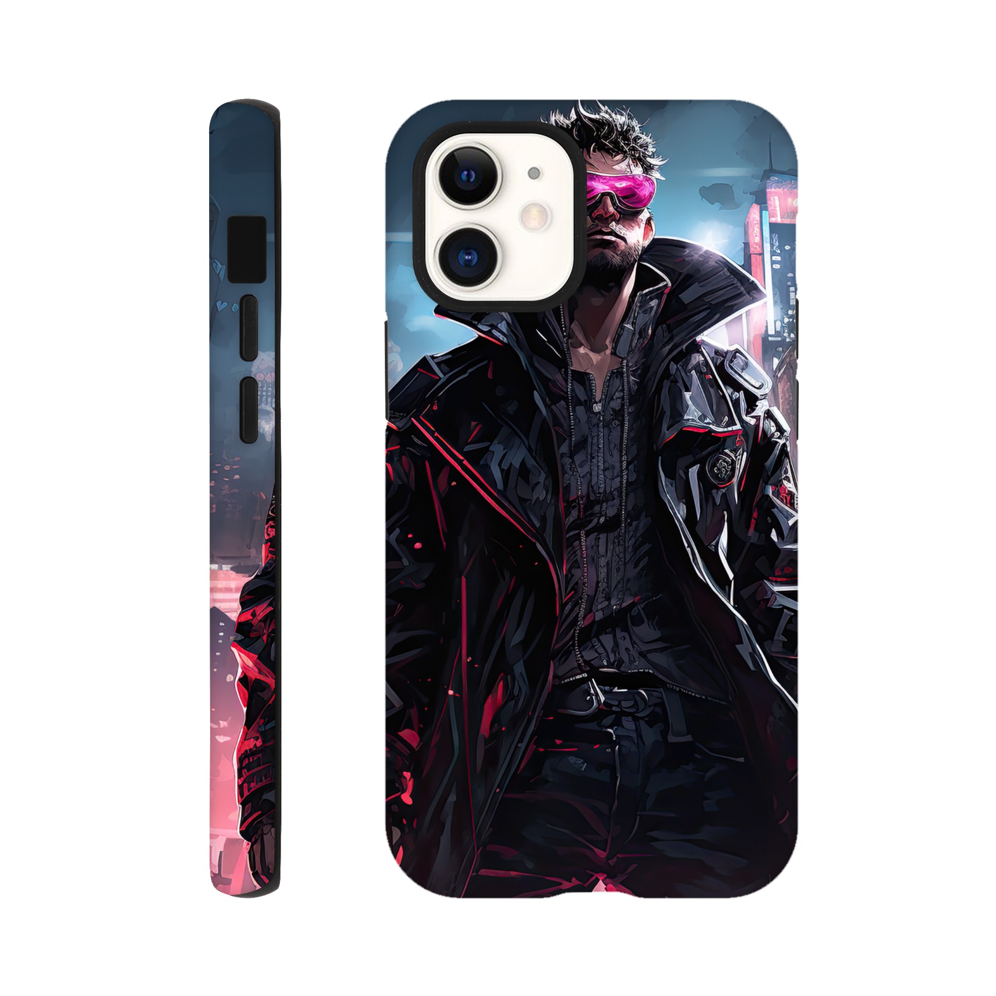 Cool Cyberpunk Dude Phone Case – Tough case, Apple – iPhone 12 Mini