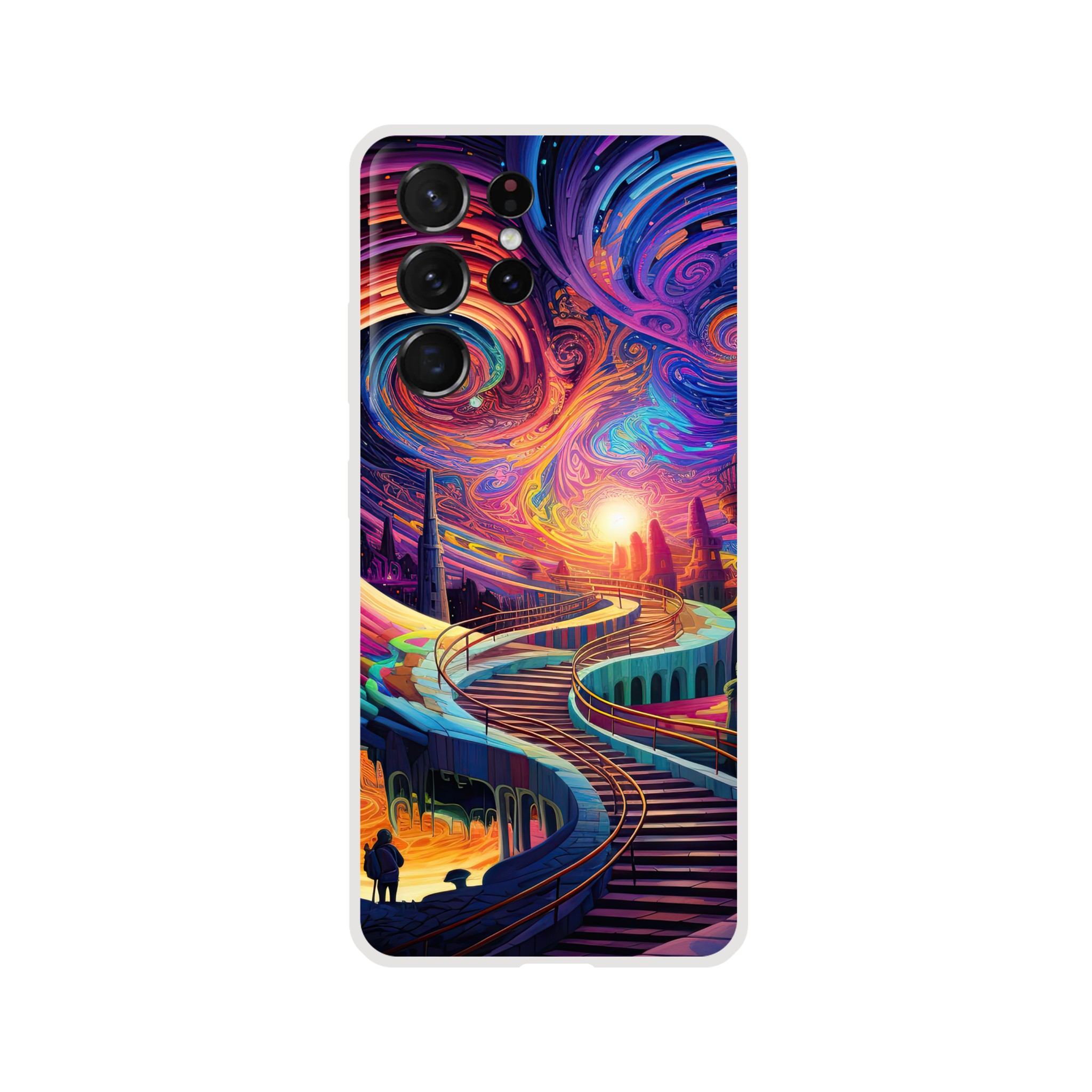 Trippy Colorful Adventure Phone Case – Flexi case, Samsung – Galaxy S21 Ultra
