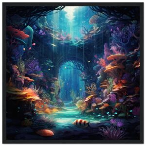 Underwater Paradise Ocean Framed Print
