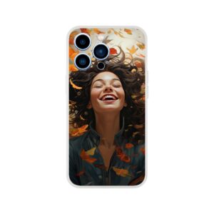 Pure Happiness Joyful Girl Phone Case - Flexi case, Apple - iPhone 13 Pro